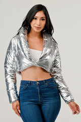 Foiled Puffer Jacket