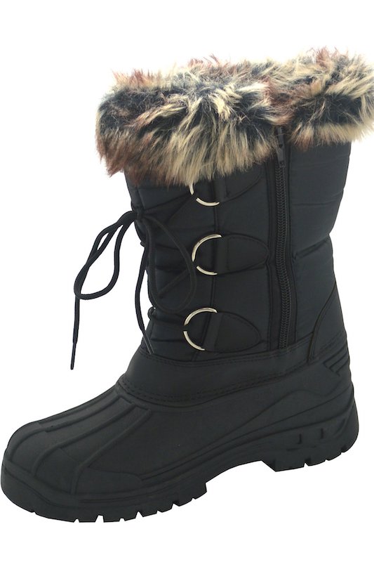 Fur Trim Snow Boots