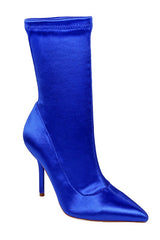 Ankle Stretch Satin Boot