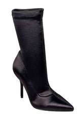 Ankle Stretch Satin Boot